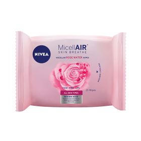 Nivea Face 3 In 1 Micellar Rose Water Wipes 25S
