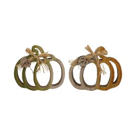 Trishi Wooden Pumpkin Stand 11.8X10.5X1.8CM