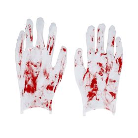 Trishi Halloween Gloves With Fake Blood 1 Pair
