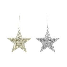 Trishi Decor Hanging Star Glitter Assorted Colour