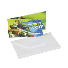 Amscan Ninja Inv And Envelopes