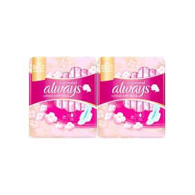 Always Diamond Thick Sanitary Pads with Wings