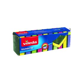 Vileda Rainbow Med Foam Dishwashing Scourer