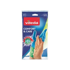 Vileda Comfort & Care Durable Reusable Gloves L