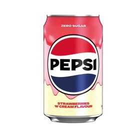 Pepsi Zero Sugar Strawberries N Cream Soft Drink 330ml