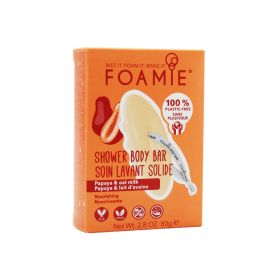 Foamie Papaya & Oat Milk Shower Body Bar