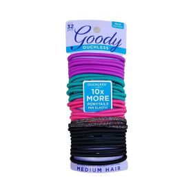 Goody Dark Multiglitter Ouchless Braided Elastics
