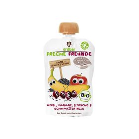 Freche Freunde Pouch Apple,banana, Cherry&black Rice