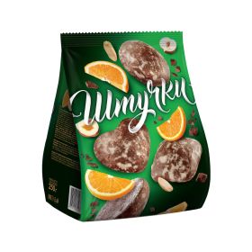 Gingerbreads With Chocolate. Hazelnuts, Peanuts & Candied Peels Orange