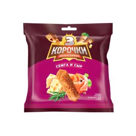 Korochki Cheese Salmon Flavored Rye Croutons