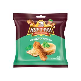 Korochki Aspic And Horseradish With Mustard Flavored Rye Croutons