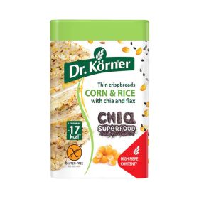 Dr. Korner Corn & Rice Thin Crispbreads with Chia & Flax