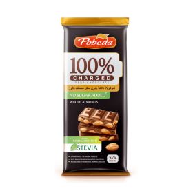 Pobeda Charged Dark Chocolate With Whole Almonds