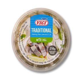 Vici Herring Fillet Pieces with Dill in Oil