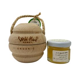 Wild Hive 100% Organic Honey Wooden Box