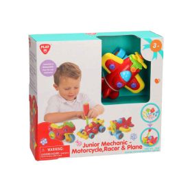 Playgo Junior Mechanic - Motorcycle, Racer, Plane