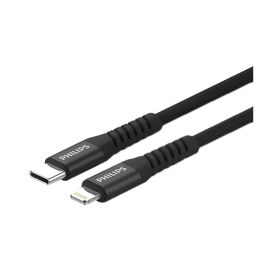 Philips USB-C To Lightning 2M Braided Black Cable