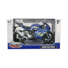 MSZ 1:12 Diecast Metal Toy Suzuki Gsx-R1000 Blue