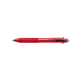 Pentel Vicuna Multi Function 0.7mm Tip Pen 3 Color and 0.5mm Tip Mechanical Pencil - Red