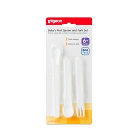 Pigeon Spoon & Fork Set Plastic