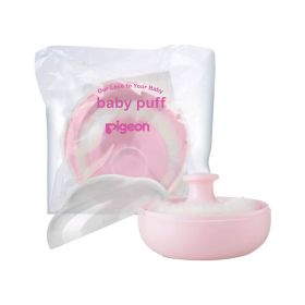 Pigeon Powder Puff With Case Pink