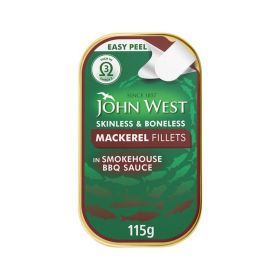 John West Mackerel Fillets In Smokehouse BBQ Sauce