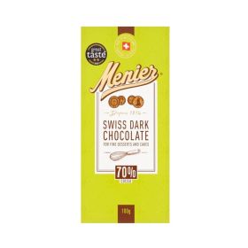 Menier Swiss Dark Chocolate 70% Cocoa Bar