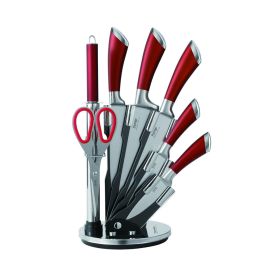 Prestige Red Knife Set with Acrylic Stand