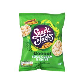  Snack A Jacks Sour Cream & Chive Flavour Crispy Rice and Corn Snack