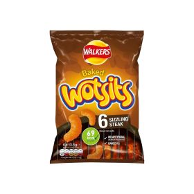 Walkers Baked Wotsits Sizzling Steak Puffs