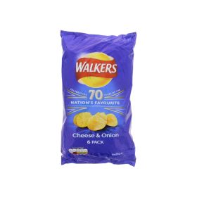 Walkers Cheese & Onion Potato Crisps