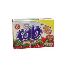 Nestle Fab Strawberry Ice Cream Lollies