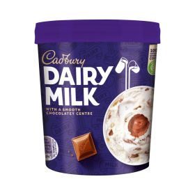 Cadbury Dairy Milk Ice Cream with a Smooth Chocolatey Centre