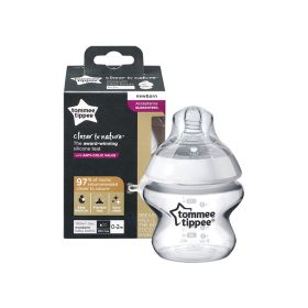 Tommee Tippee Closer to Nature Feeding Bottle Clear
