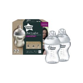 Tommee Tippee Closer to Nature Feeding Bottle Clear