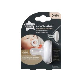 Tommee Tippee Breast Like Soother Clear 0-6 Months