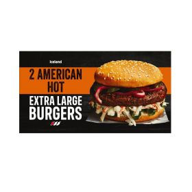 Iceland 2 Pack American Hot XL Burgers