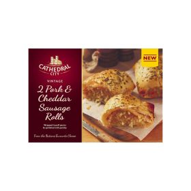 Cathedral City Pork & Vintage Cheddar Sausage Rolls (Non-Halal)