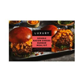 Iceland Luxury Double Bacon Cheese Burger Meal Kit (Non Halal)