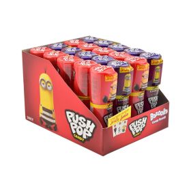 Bazooka Push Pop Blue Currant & Strawberry Candy