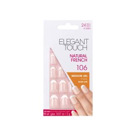 Elegant Touch False Nails French Nails Medium Pink