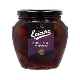 Epicure Plum Halves In Light Syrup