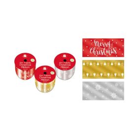 Giftmaker Printed Christmas Ribbons 2m Assorted