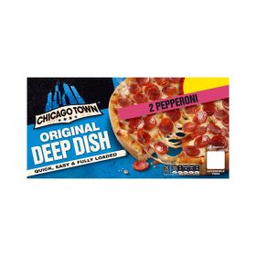 Chicago Town Original Deep Dish Pepperoni Pizza (Non Halal)