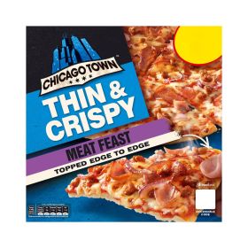 Chicago Town Thin & Crispy Meat Feast Pizza (Non Halal)