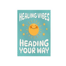 Healing Vibes Heading Your Way Greeting Card