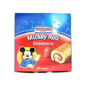 Americana Micky Strawberry Roll Cake
