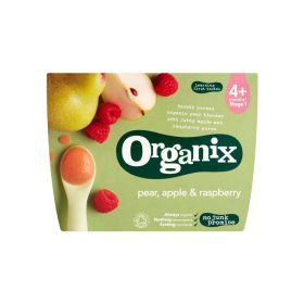 Organix Pear Apple & Raspberry Fruit Puree 