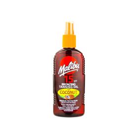 Malibu Bronzing Tanning Oil With Coconut SPF-15