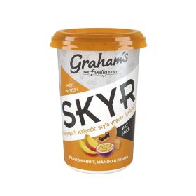 Graham's Skyr Passion Fruit, Mango & Papaya Icelandic Style Fat Free Yogurt